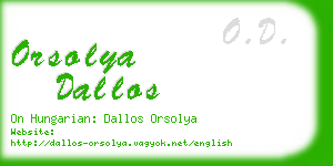 orsolya dallos business card